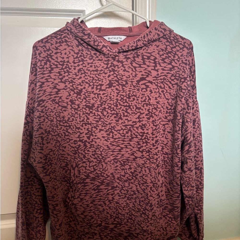 Athleta Mauve Patterned Sweatshirt